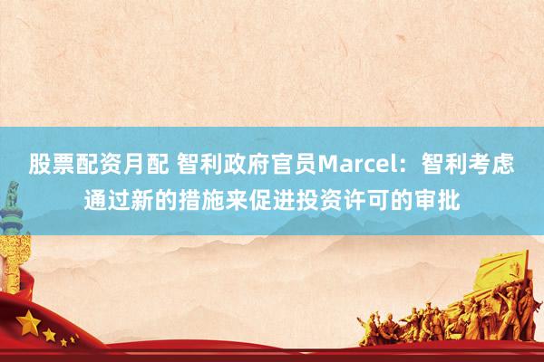 股票配资月配 智利政府官员Marcel：智利考虑通过新的措施来促进投资许可的审批