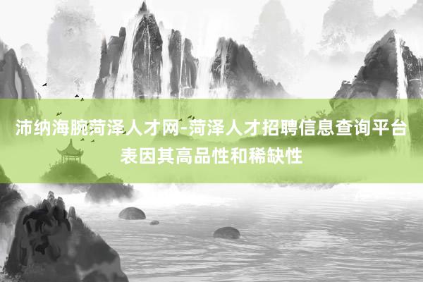 沛纳海腕菏泽人才网-菏泽人才招聘信息查询平台表因其高品性和稀缺性